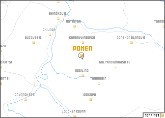 map of Pomen