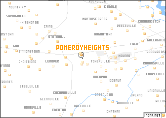 map of Pomeroy Heights