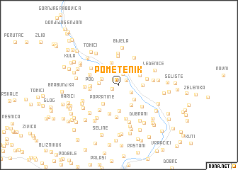 map of Pometenik