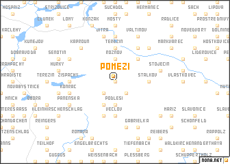 map of Pomezí