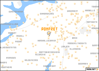 map of Pomfret