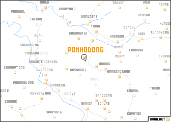 map of Pŏmho-dong