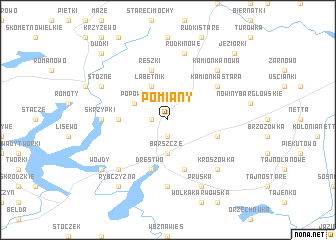 map of Pomiany