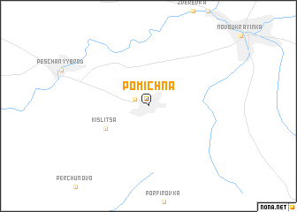 map of Pomichna