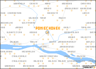 map of Pomiechówek