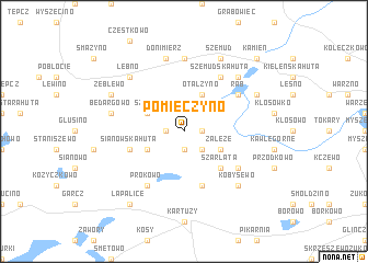 map of Pomieczyno