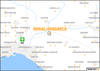 map of Pomigliano dʼArco