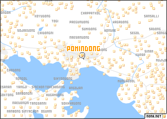 map of Pomin-dong