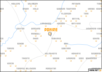 map of Pomiré