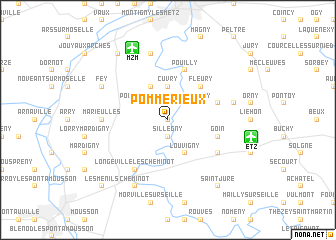 map of Pommérieux