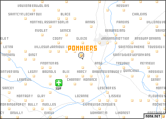 map of Pommiers