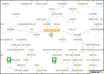 map of Pommier