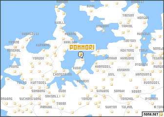map of Pŏmmŏ-ri