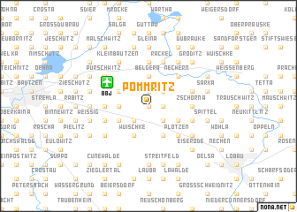 map of Pommritz