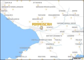 map of Pompei Scavi