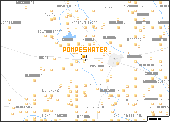 map of Pomp-e Shāţer