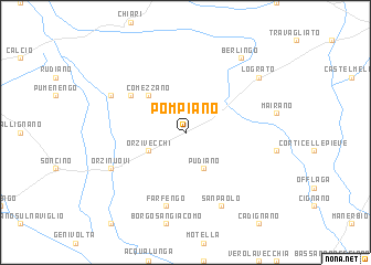 map of Pompiano