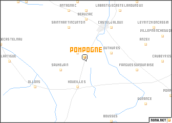 map of Pompogne