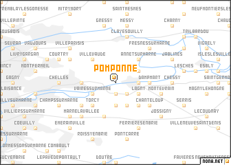 map of Pomponne