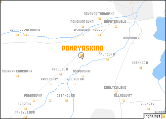 map of Pomryaskino