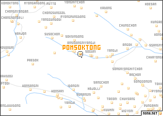 map of Pŏmsŏk-tong