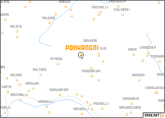 map of Pŏmwang-ni