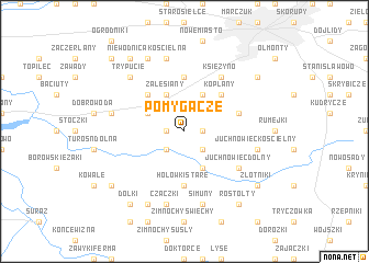 map of Pomygacze