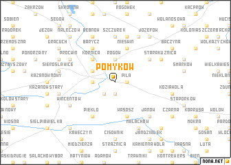 map of Pomyków