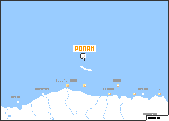 map of Ponam