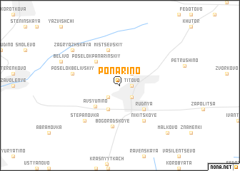 map of Ponarino