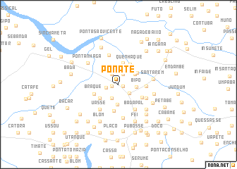 map of Pónate