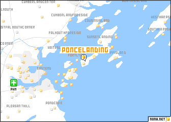 map of Ponce Landing