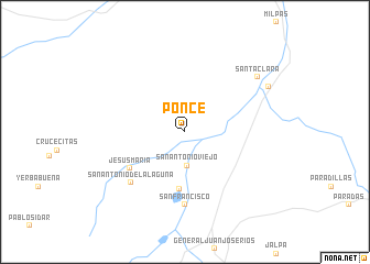 map of Ponce