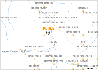 map of Ponce