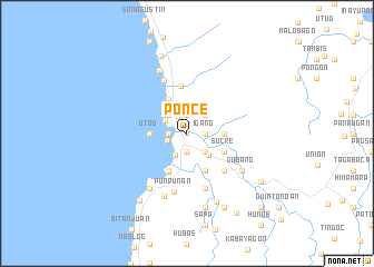 map of Ponce