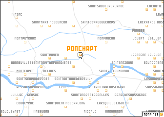 map of Ponchapt