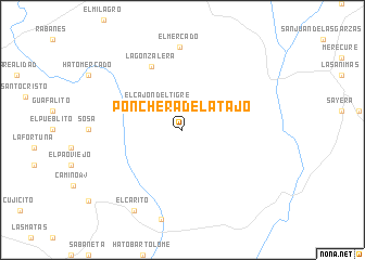 map of Ponchera del Atajo