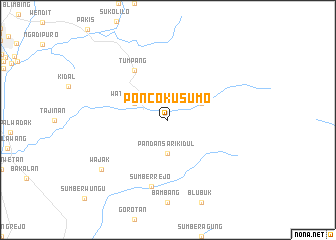 map of Poncokusumo