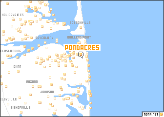 map of Pond Acres