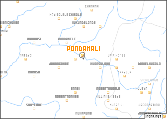 map of Pondamali