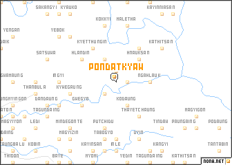 map of Pondatkyaw