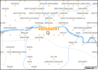 map of Pondaurat