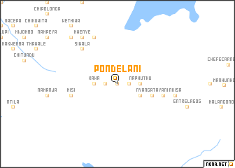 map of Pondelani