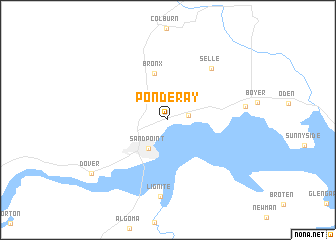 map of Ponderay