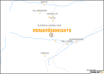 map of Ponderosa Heights