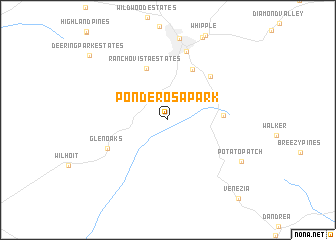 map of Ponderosa Park