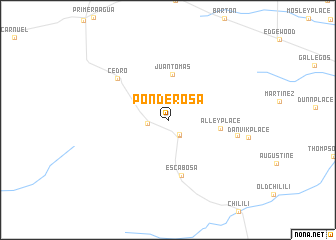 map of Ponderosa
