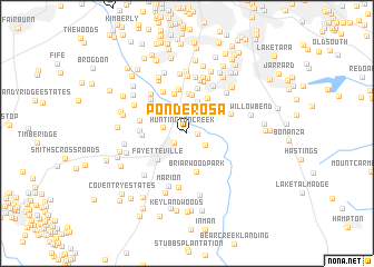 map of Ponderosa