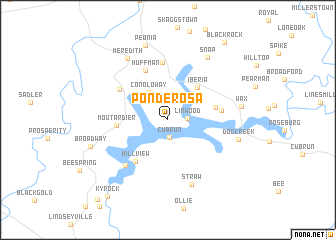 map of Ponderosa