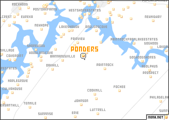 map of Ponders